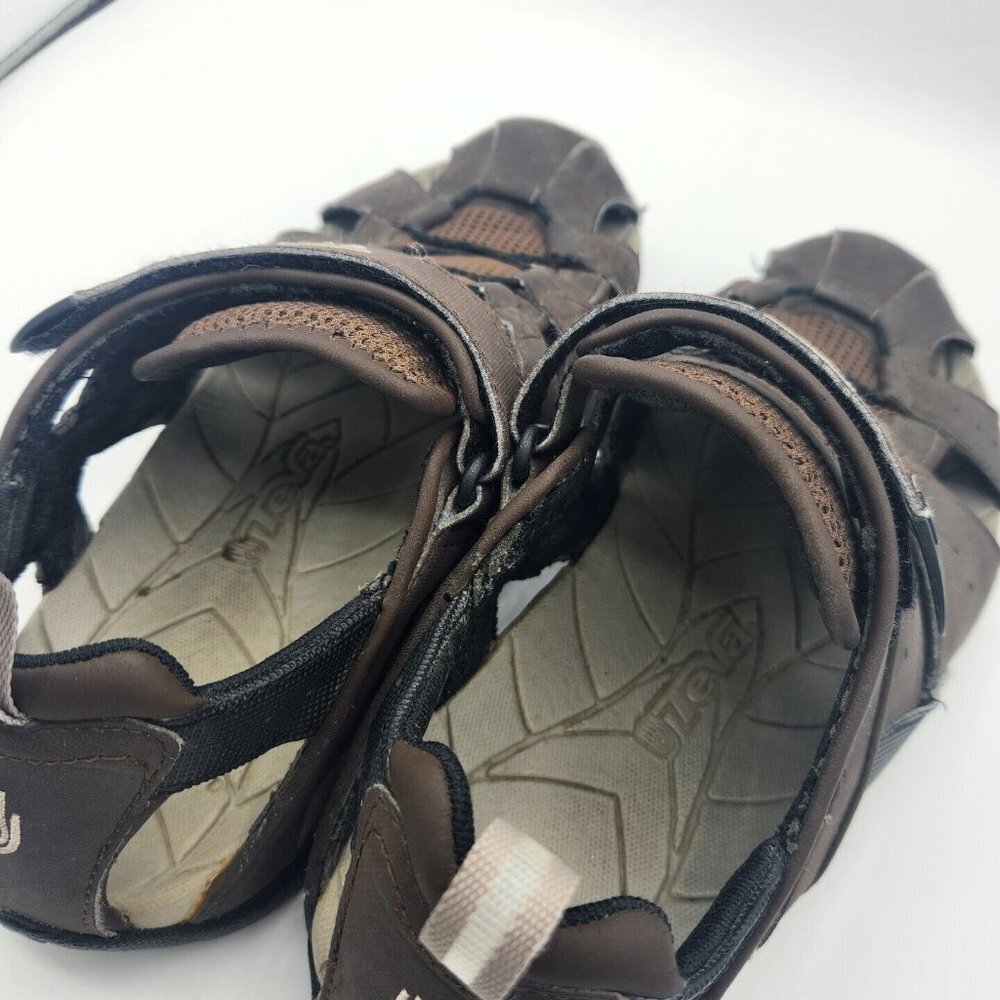 Teva Mens Size 8 Forebay Hook And Loop Brown Fisherman Sandals - Picture 7 of 9